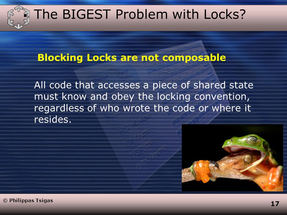 17  The BIGEST Problem with Locks.