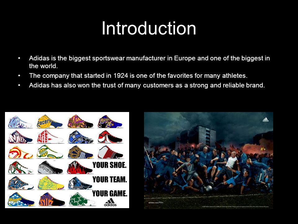 Dhiraj Thapa. Introduction Adidas is the biggest sportswear manufacturer in  Europe and one of the biggest in the world. The company that started in ppt  download