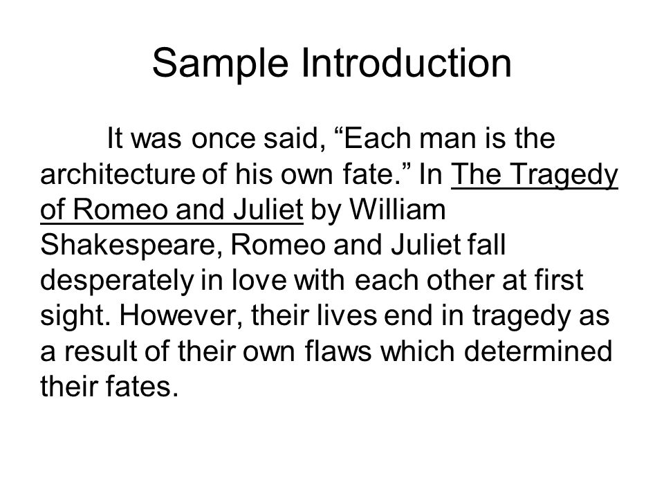 romeo and juliet expository essay