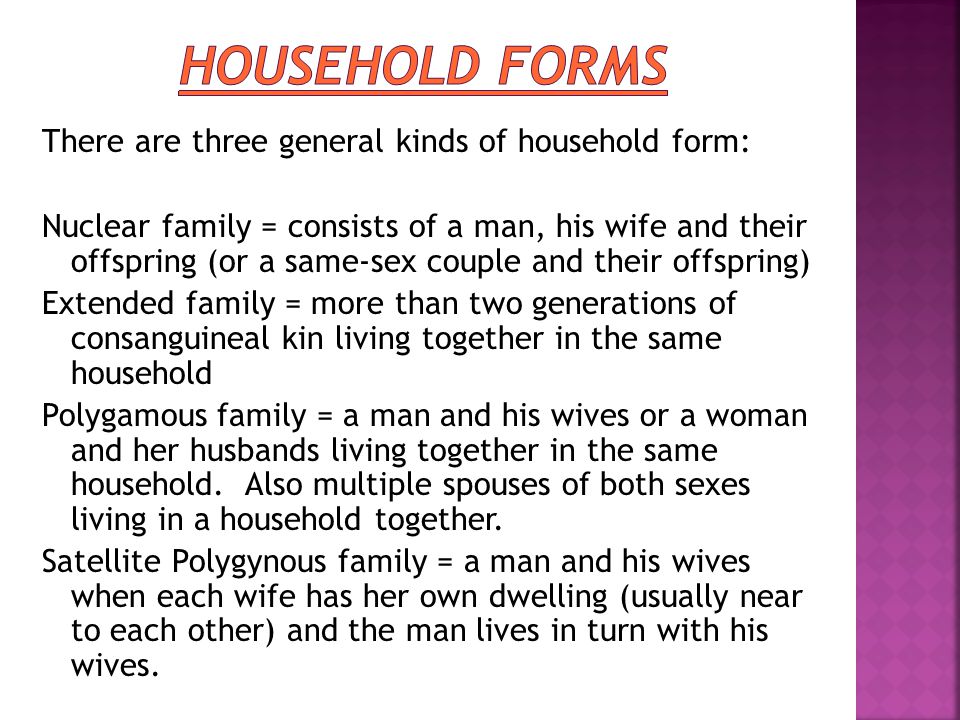 Residence pattern refers to the place a couple goes to live after their marriage.