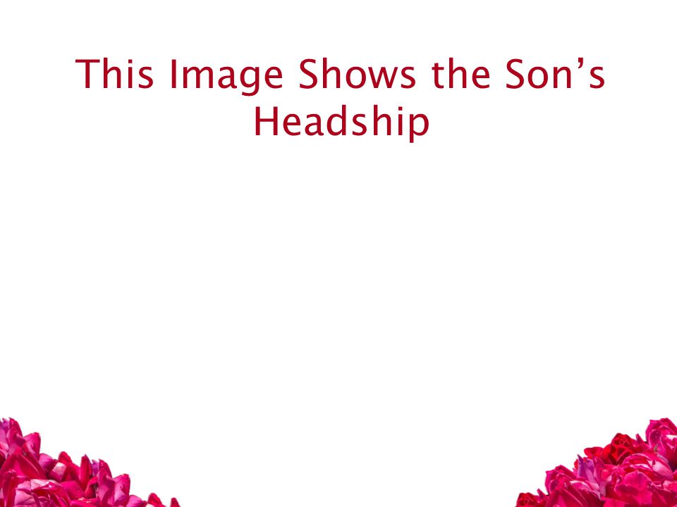 This Image Shows the Son’s Headship