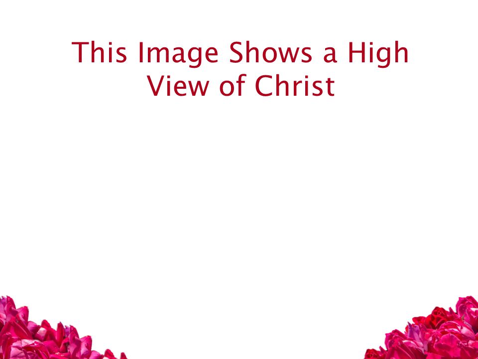 This Image Shows a High View of Christ