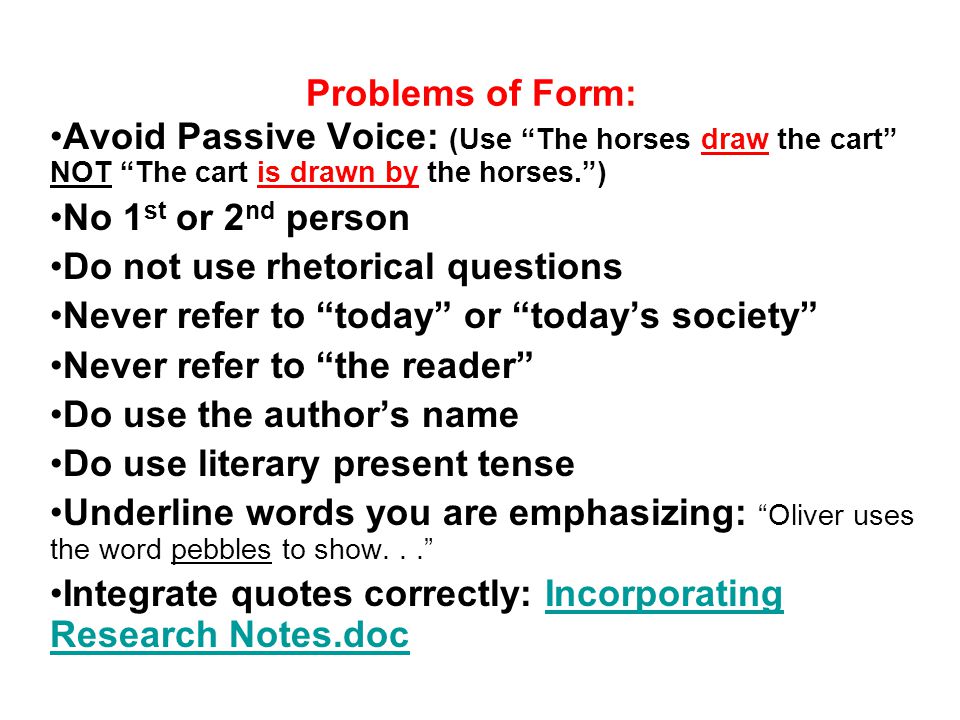how to avoid passive voice
