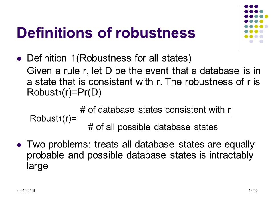 2001 12 181 50 Discovering Robust Knowledge From Databases That