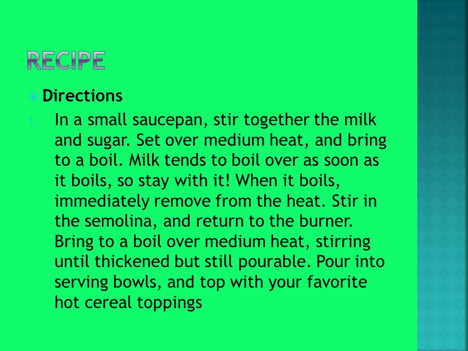  Directions 1. In a small saucepan, stir together the milk and sugar.