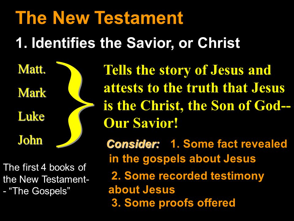 The New Testament 1.