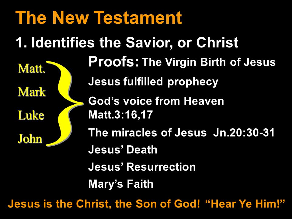 The New Testament 1.
