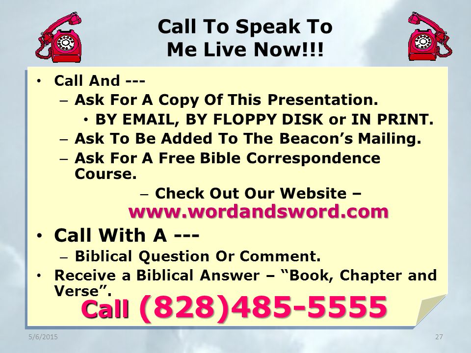 Call To Speak To Me Live Now!!.
