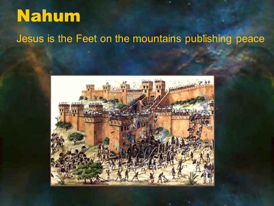 Nahum Jesus is the Feet on the mountains publishing peace