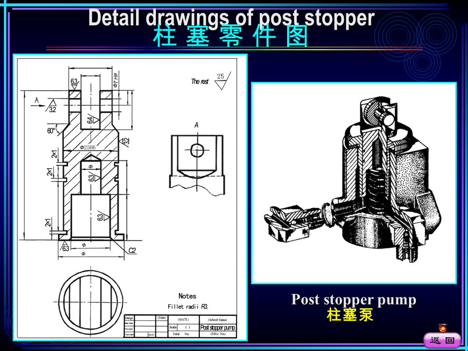 2. Interpret assembly drawings, answer the questions and make 2.