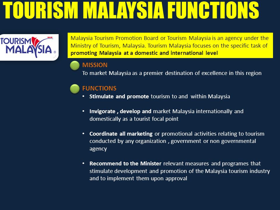 Destination Governance Models And Structures Case Of Malaysia 1 A Presentation By Ms Noridah Kamaruddin Director Tourism Malaysia Moscow Ppt Download