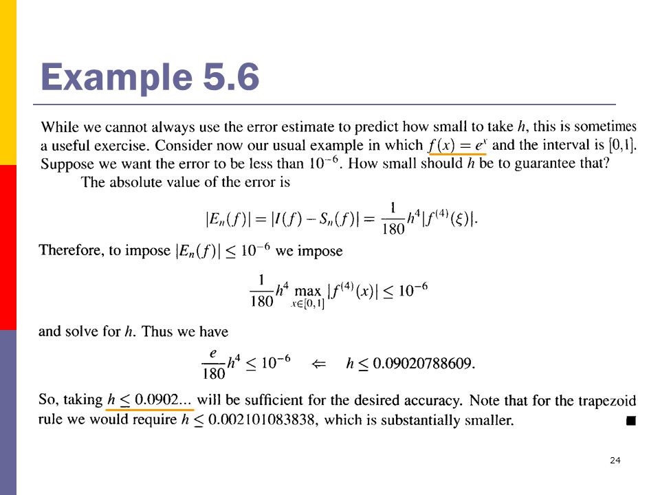 24 Example 5.6