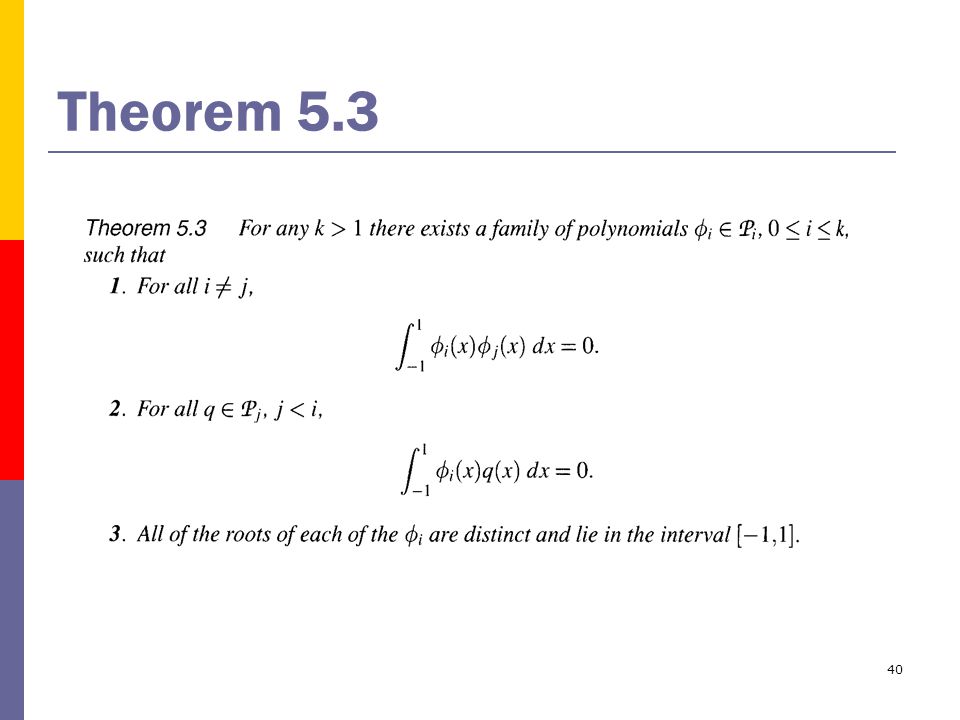 40 Theorem 5.3