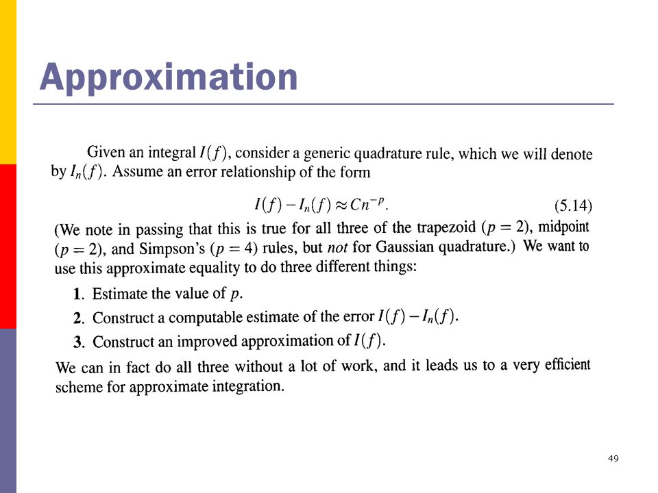 49 Approximation