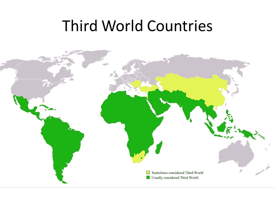 Third World Countries.