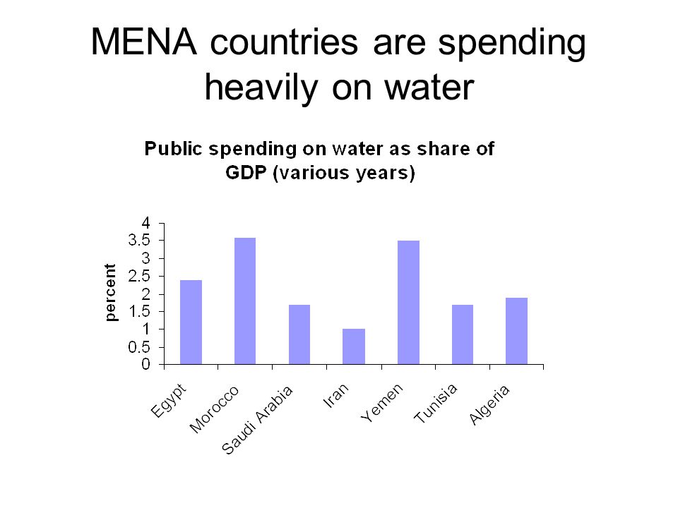 MENA countries are spending heavily on water