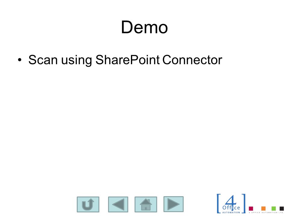 Demo Scan using SharePoint Connector