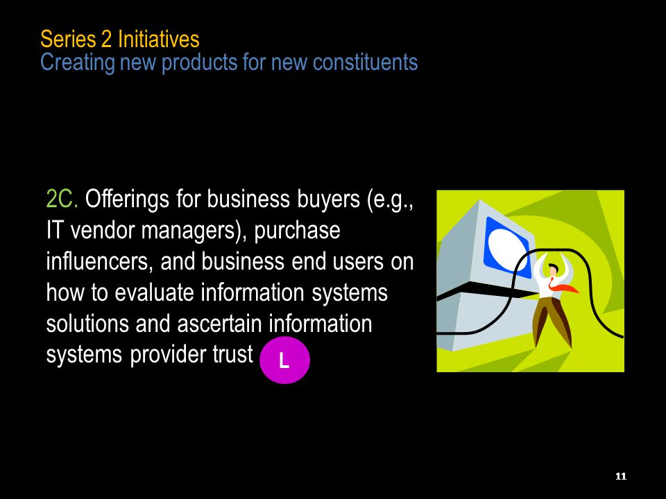 11 Series 2 Initiatives Creating new products for new constituents 11 2C.