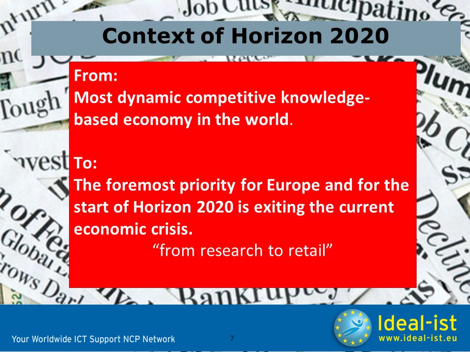 7 From: Most dynamic competitive knowledge- based economy in the world.