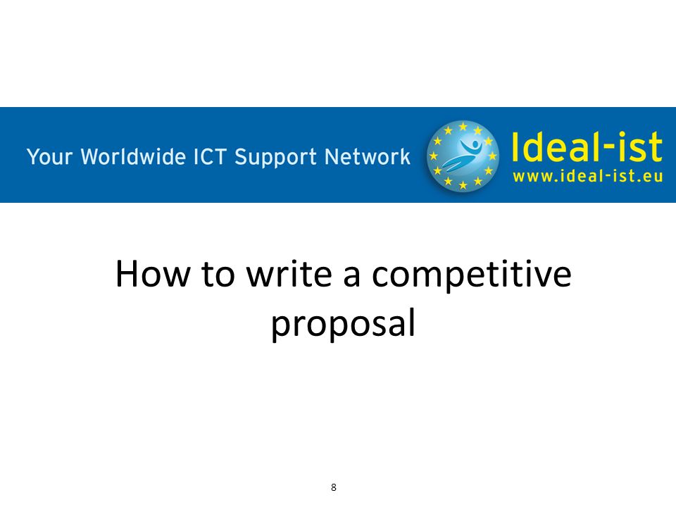How to write a competitive proposal 8