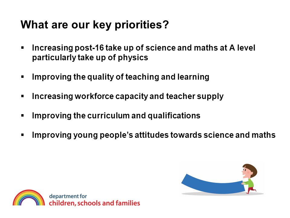 What are our key priorities.