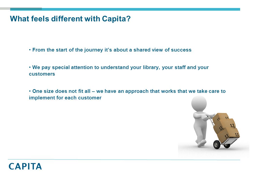 What feels different with Capita.