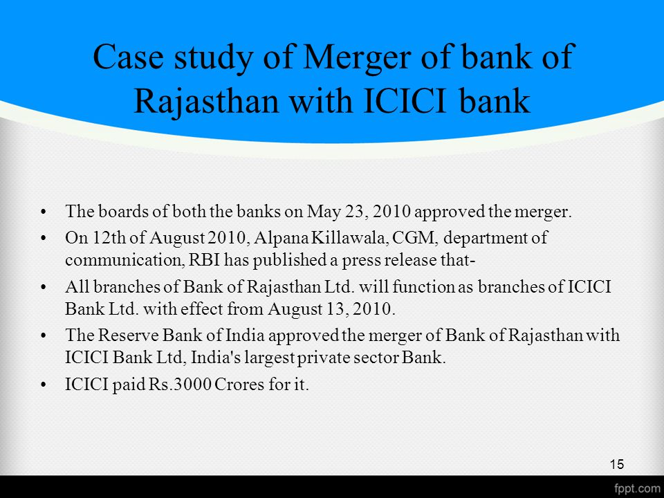 bank of rajasthan merger