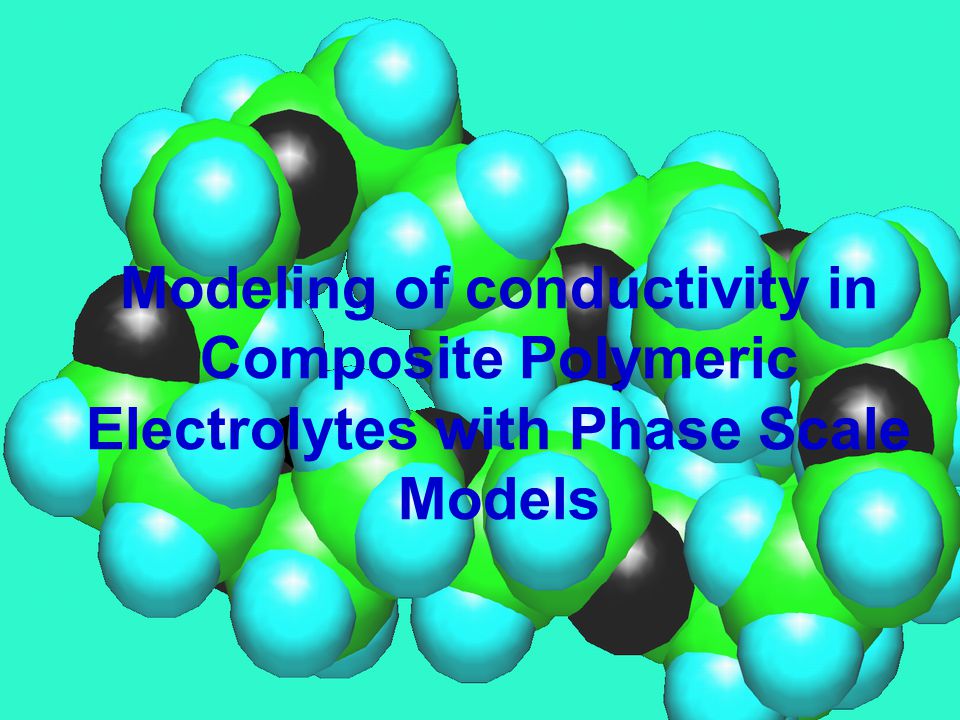Modeling of conductivity in Composite Polymeric Electrolytes with Phase Scale Models