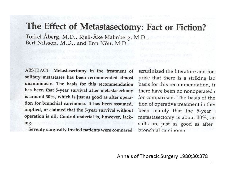 35 Annals of Thoracic Surgery 1980;30:378