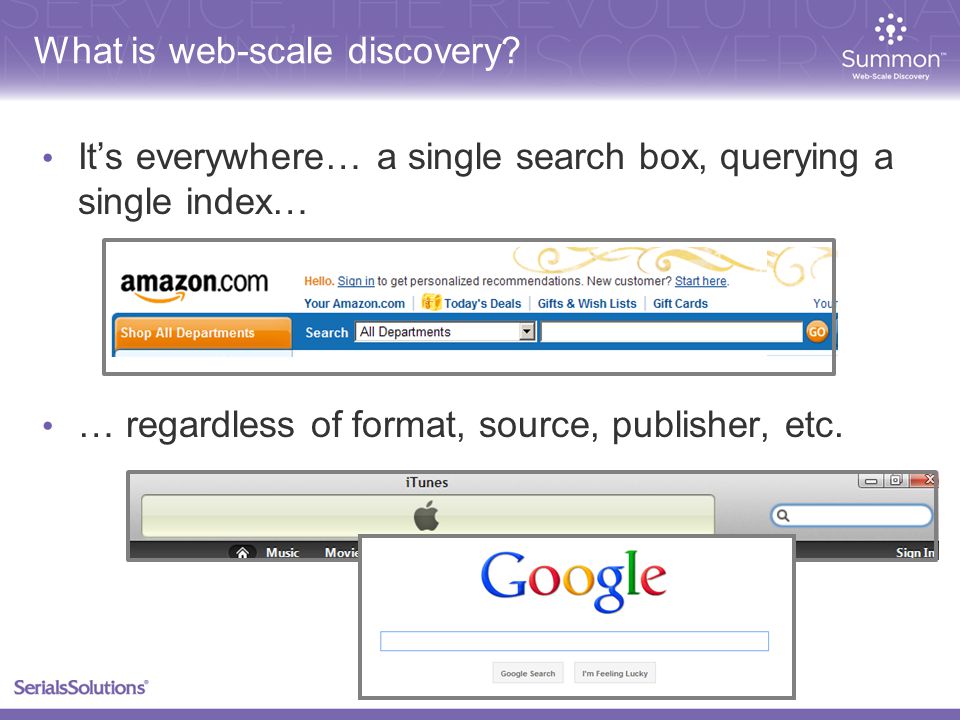 Summon: Web-scale discovery. Agenda Web-scale Discovery Defined How Summon  Works Summon User Experience (live demonstration) Additional Resources. -  ppt download