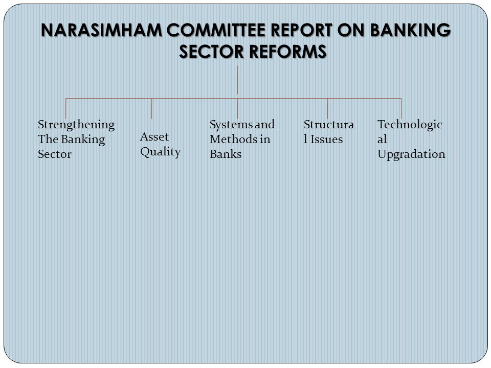 narasimham committee report