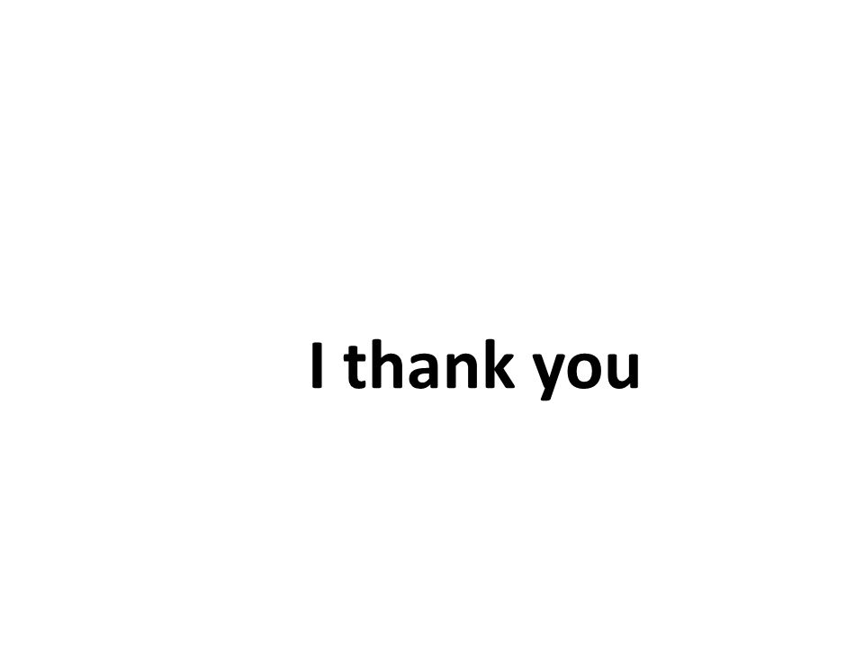 I thank you