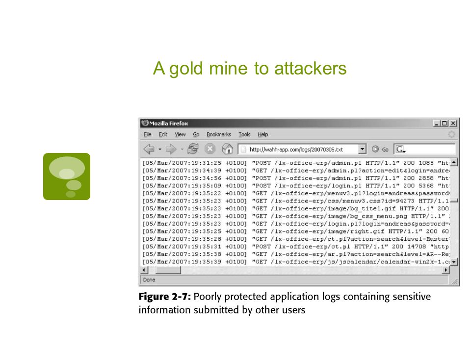 A gold mine to attackers