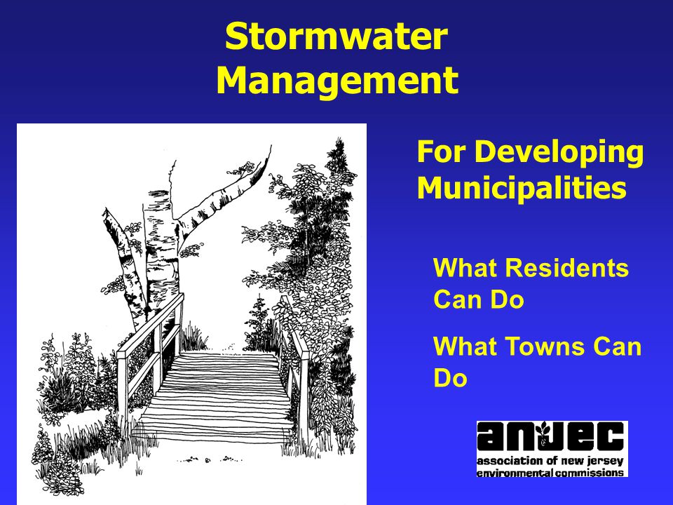 Stormwater Management For Developing Municipalities What Residents Can Do What Towns Can Do
