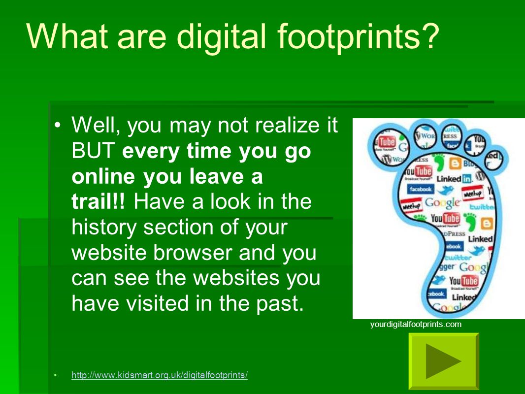 What are digital footprints.