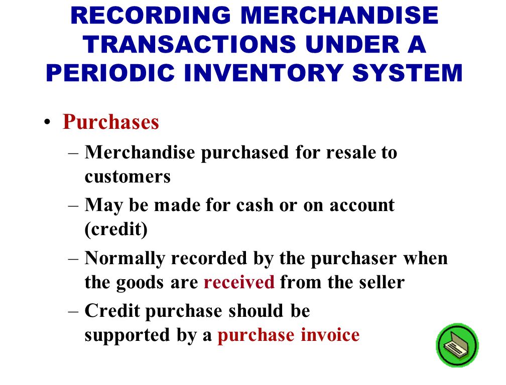 STUDY OBJECTIVE 7 Determining Cost of Goods Sold Periodic STUDY OBJECTIVE 7