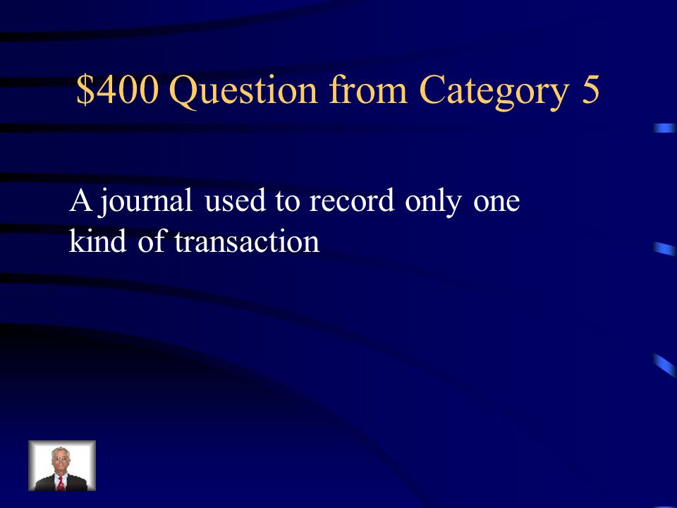 $300 Answer from Category 5 Special Amount Column
