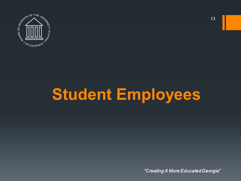 Creating A More Educated Georgia Student Employees 13