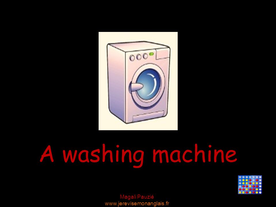 Magali Pauzié   A washing machine