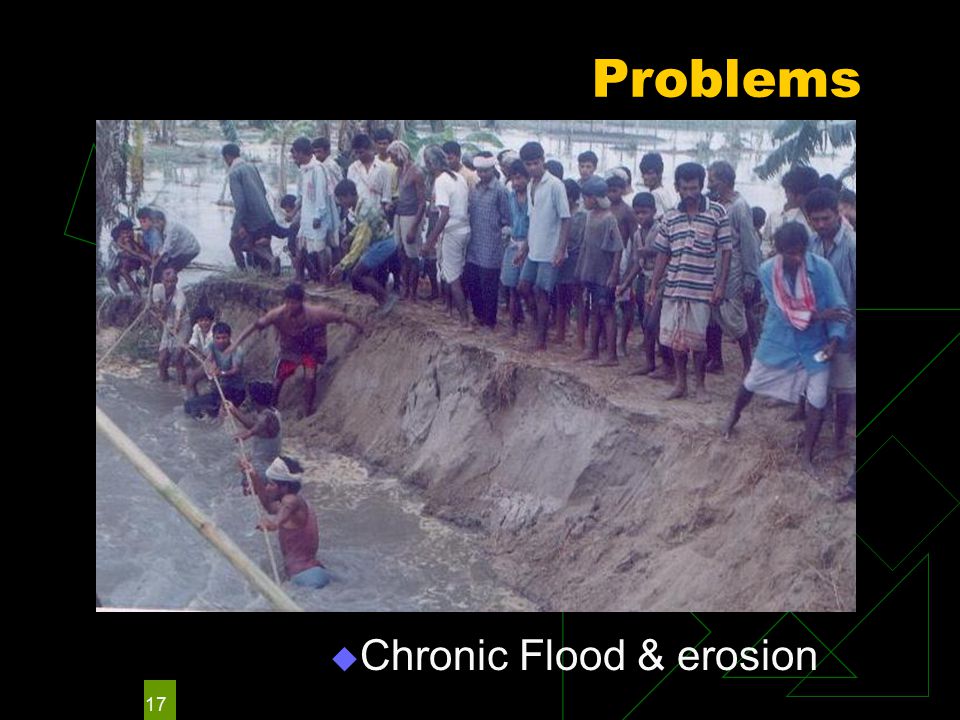 17 Problems  Chronic Flood & erosion