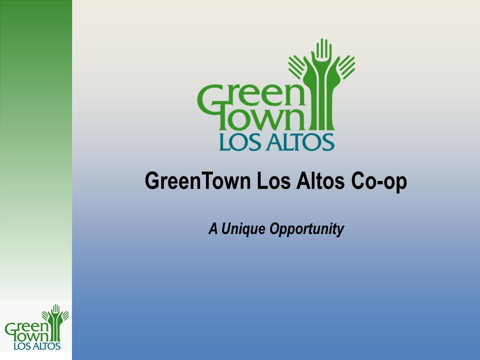 GreenTown Los Altos Co-op A Unique Opportunity