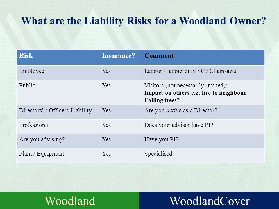 John Phelan Fcca Woodland Managers Limited Woodlandcover Galway Laois Farm Forestry Group Insurance Issues For The Woodland Owner Woodlandcover Woodland Ppt Download