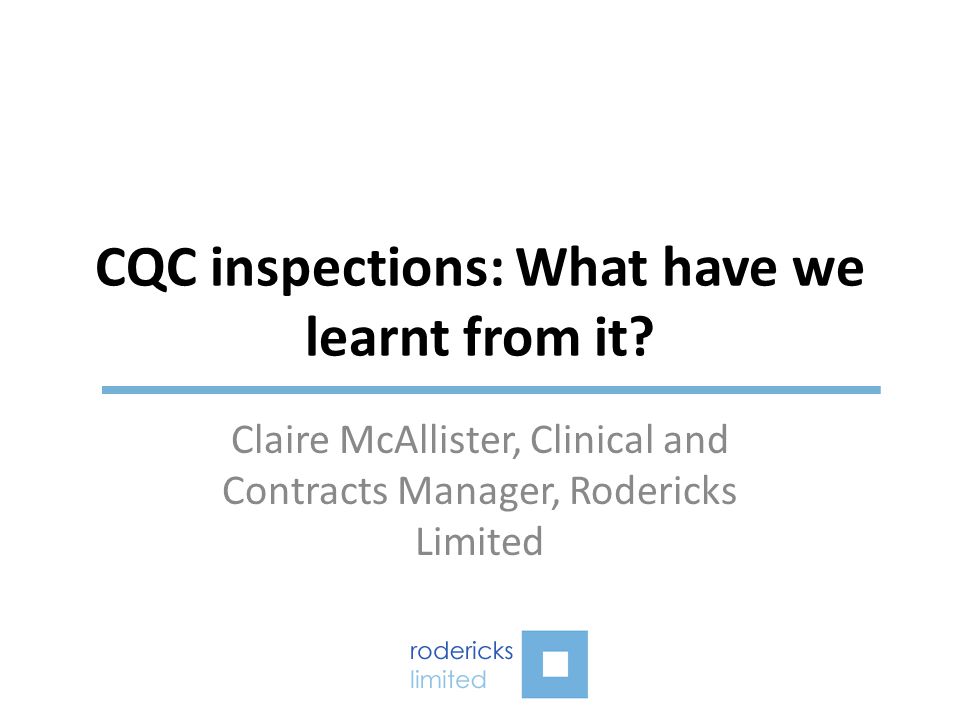 CQC inspections: What have we learnt from it.