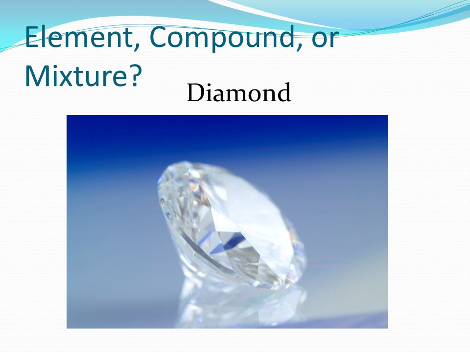Element, Compound, or Mixture Diamond