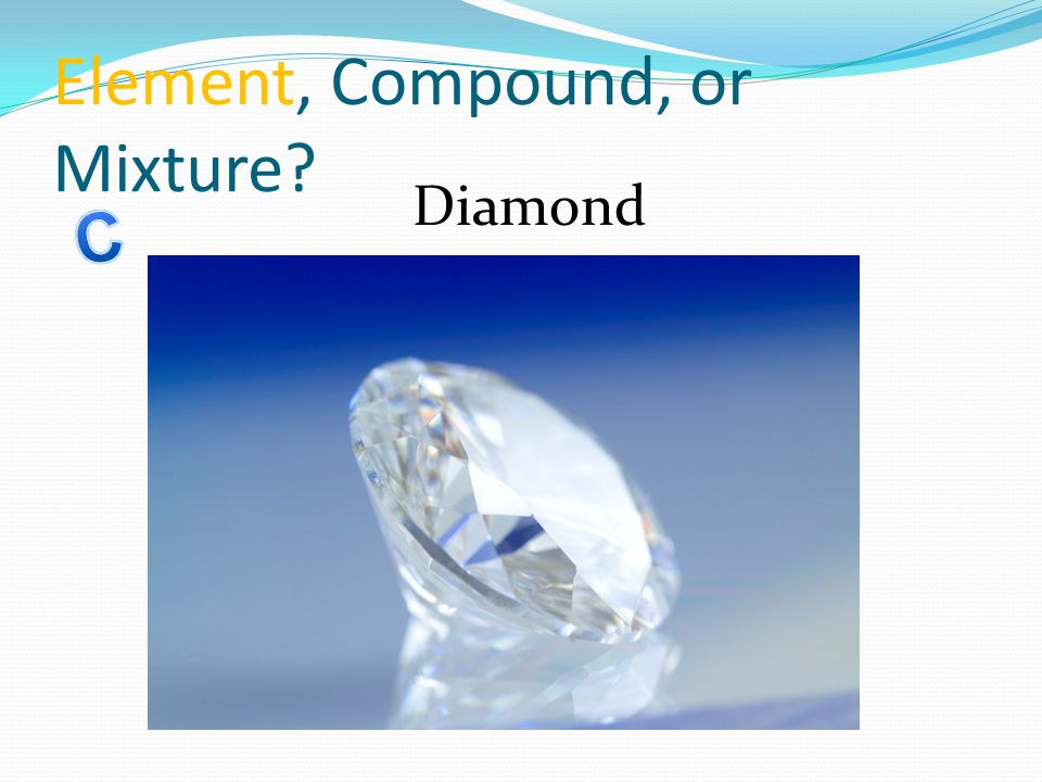 Element, Compound, or Mixture Diamond