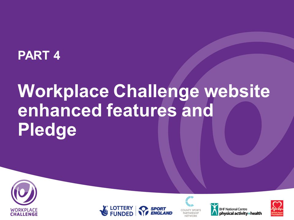 PART 4 Workplace Challenge website enhanced features and Pledge