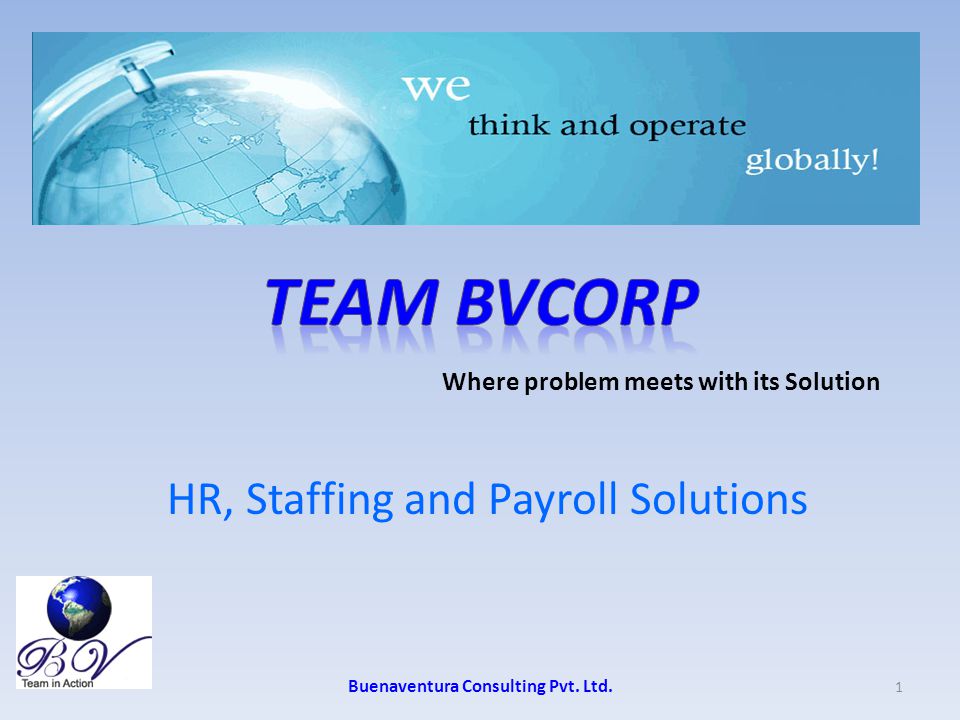 HR, Staffing and Payroll Solutions Buenaventura Consulting Pvt.