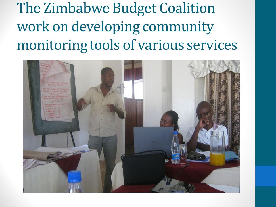 The Zimbabwe Budget Coalition work on developing community monitoring tools of various services