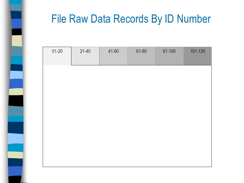 File Raw Data Records By ID Number
