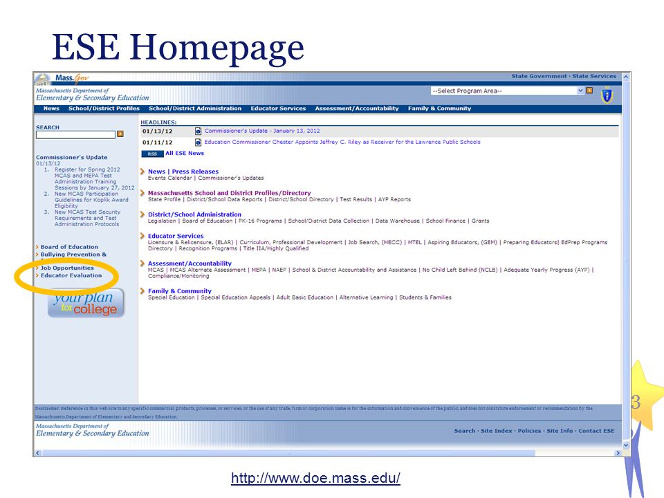 3 ESE Homepage 3